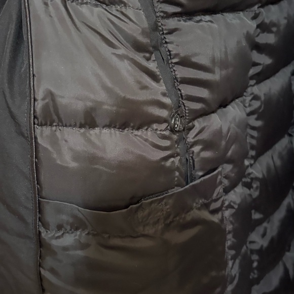 Land’s End Puffer Black Hooded Winter Coat Sz.L (14-16) - Picture 4 of 7